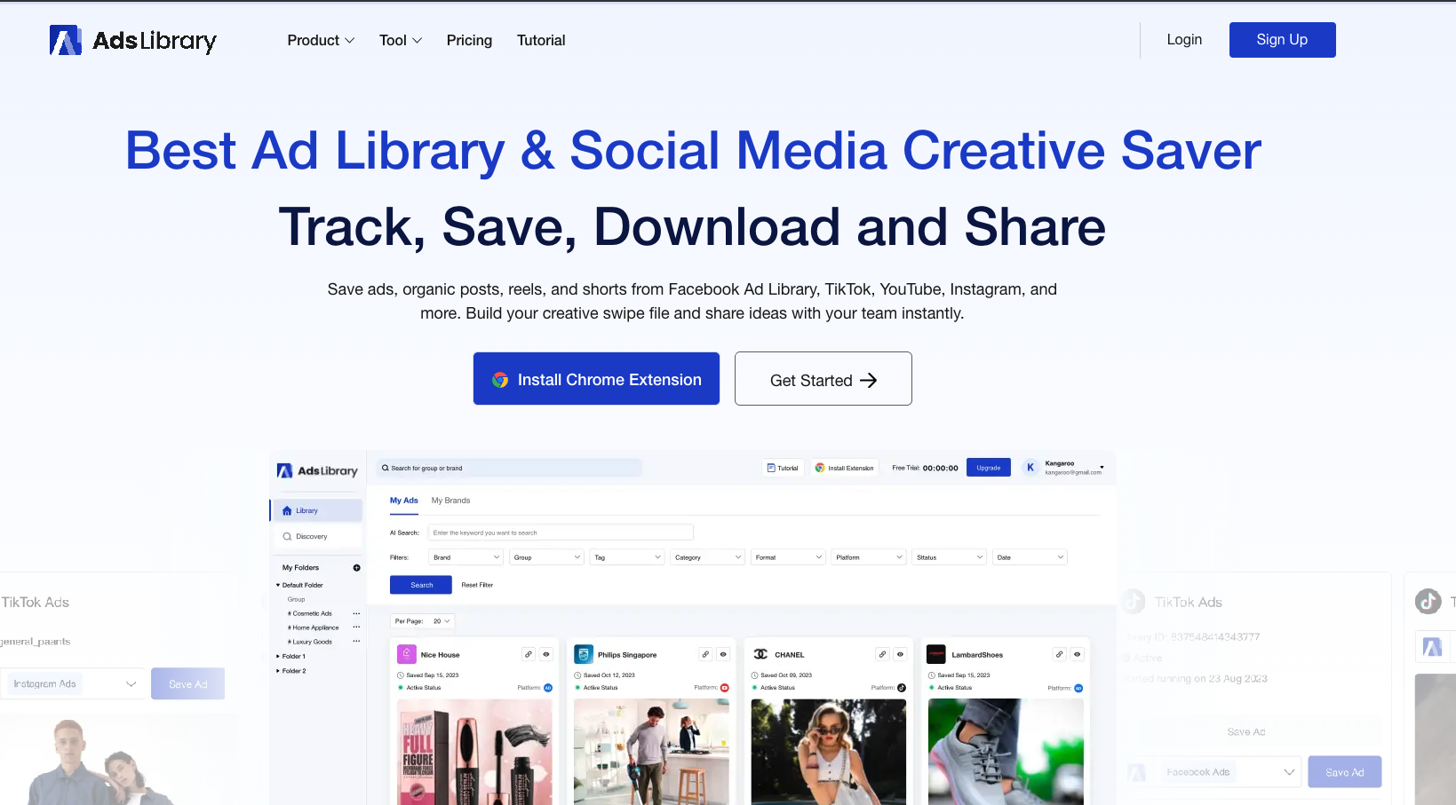 Ads Library product preview